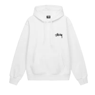 Pre-owned Stussy 8 Ball Fade Hoodie 'white'