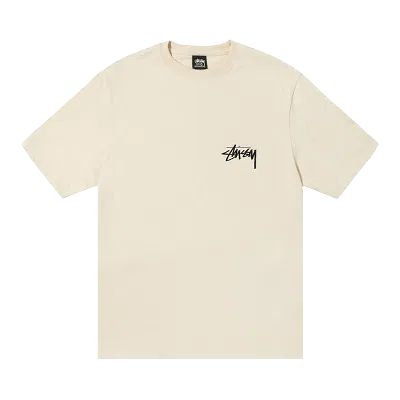 Pre-owned Stussy 8 Ball Fade Tee 'putty' In Cream