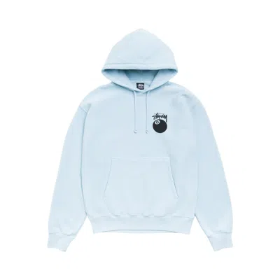 Pre-owned Stussy 8 Ball Hoodie Garment Dyed 'sky Blue' | Men's Size L
