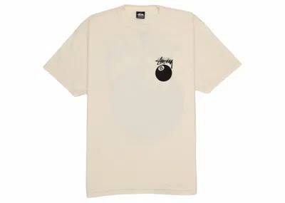 Pre-owned Stussy 8 Ball Pigment Dyed Tee Shirt In Natural