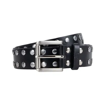 Pre-owned Stussy 8 Ball Studded Belt 'black' | Men's Size S/m