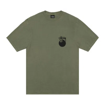 Pre-owned Stussy 8 Ball Tee 'olive' In Green