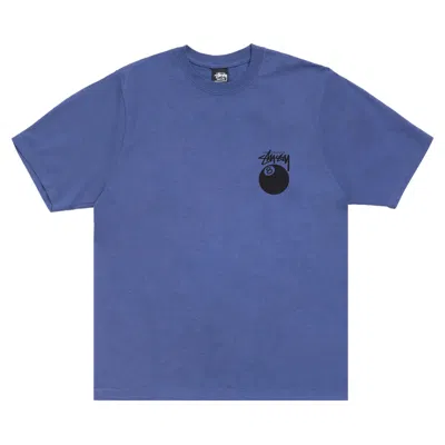 Pre-owned Stussy 8 Ball Tee Pigment Dyed 'indigo' | Blue | Men's Size S