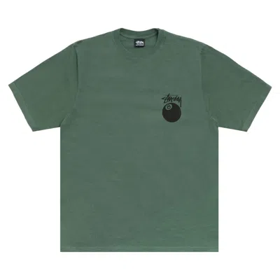 Pre-owned Stussy 8 Ball Tee Pigment Dyed 'pine' | Green | Men's Size M
