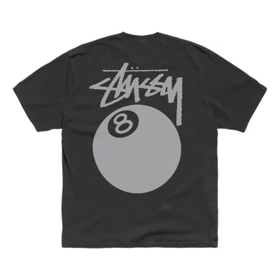 Stussy 8 Ball T-shirt Pigment Dyed 'faded Black'