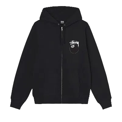 Pre-owned Stussy 8 Ball Zip Hood 'black'