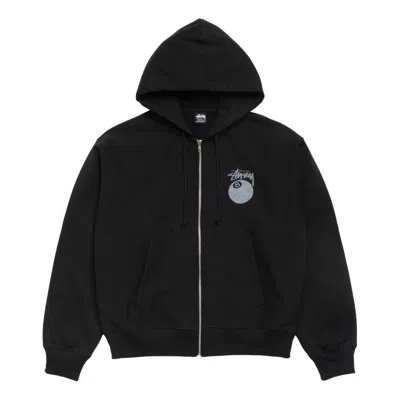 Stussy 8 Ball Zip Hoodie 'black'