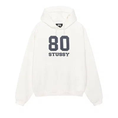 Pre-owned Stussy 80 Relaxed Hoodie 'off White' In Cream