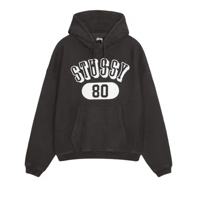 Pre-owned Stussy 80 Relaxed Hoodie 'washed Black' | Men's Size L