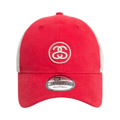 Pre-owned Stussy 9twenty Ss Link Trucker 'red' | Men's Size Onesize