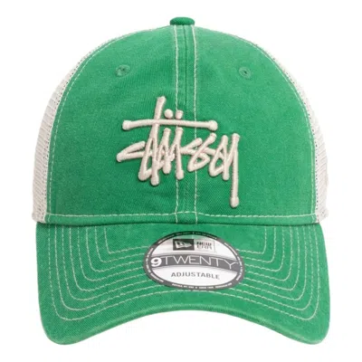Stussy 9twenty Washed Basic Trucker 'green'