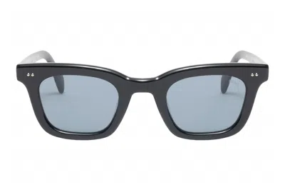 Pre-owned Stussy Ace Sunglasses Black/blue Lens