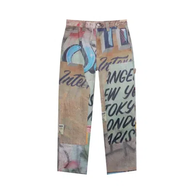 Pre-owned Stussy Alfonso Canvas Work Pant 'multicolor' In Multi-color