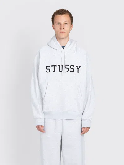 Stussy Applique Hood In Gray