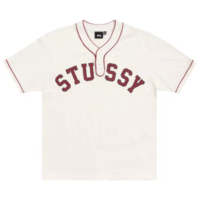 Pre-owned Stussy Arch Jersey 'natural' | Cream | Men's Size M In White