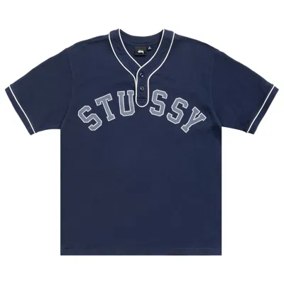 Pre-owned Stussy Arch Jersey 'navy' | Blue | Men's Size L
