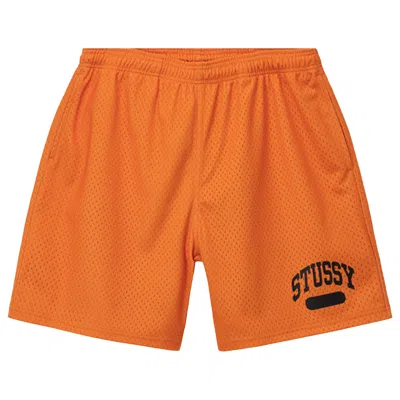 Pre-owned Stussy Arch Mesh Short 'orange'