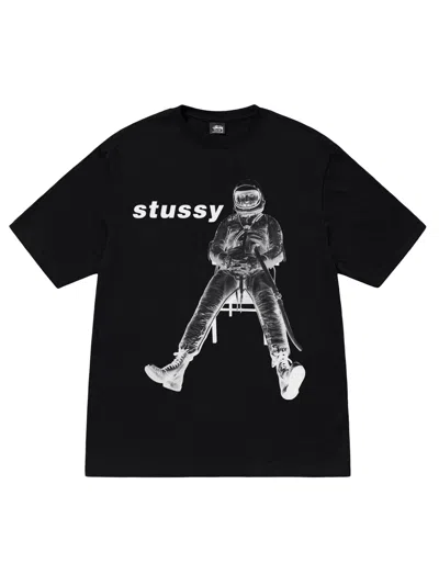 Stussy Astronaut Tee In Black