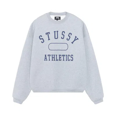 Pre-owned Stussy Athletics Crew 'grey Heather'