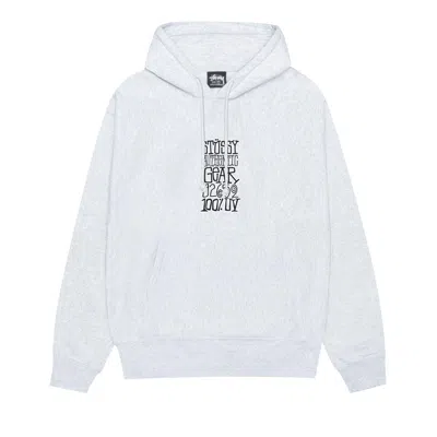 Pre-owned Stussy Authentic Gear Hoodie 'ash Heather' | Grey | Men's Size L In Gray