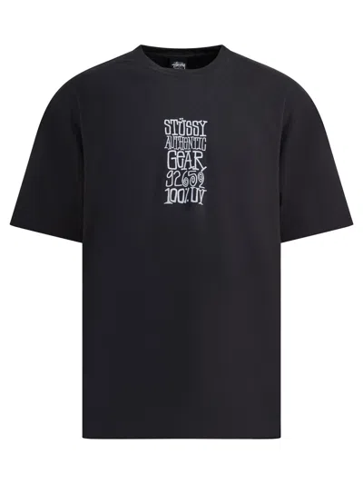 Stussy Authentic Gear Tee Pigment Dyed In Black