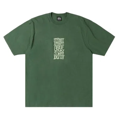Pre-owned Stussy Authentic Gear Tee Pigment Dyed 'pine' | Green | Men's Size M