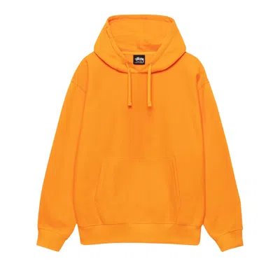 Pre-owned Stussy Back Appliqué Hoodie 'tangerine' In Orange