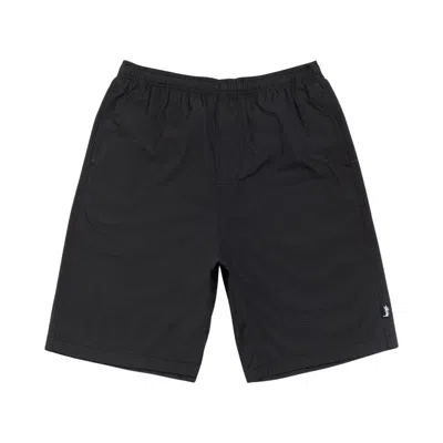 Pre-owned Stussy Baggy Seersucker Beach Short 'black' | Men's Size S