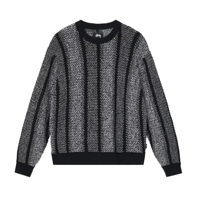 Pre-owned Stussy Baja Loose Gauge Sweater 'black'