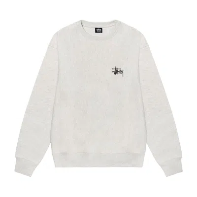 Pre-owned Stussy Basic Crew 'ash Heather' In Grey