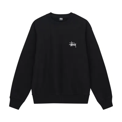 Pre-owned Stussy Basic Crew 'black'