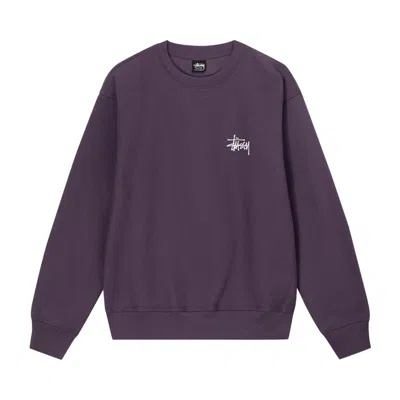 Pre-owned Stussy Basic Crew 'grape' In Purple