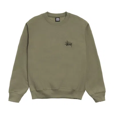Pre-owned Stussy Basic Crew 'olive' | Green | Men's Size Onesize