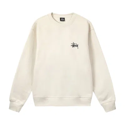 Pre-owned Stussy Basic Crew 'stone' In Grey