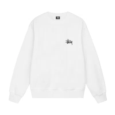 Pre-owned Stussy Basic Crew 'white'