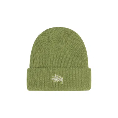 Pre-owned Stussy Basic Cuff Beanie 'willow' | Green | Men's Size Onesize