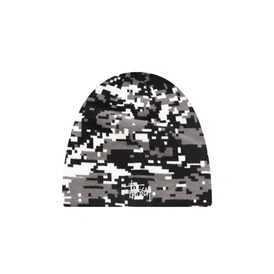 Pre-owned Stussy Basic Digi Camo Skullcap 'grey' | Men's Size Onesize In Gray