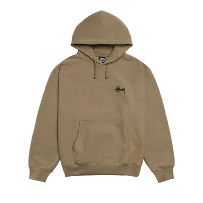 Pre-owned Stussy Basic Hoodie 'army' | Tan | Men's Size L In Brown