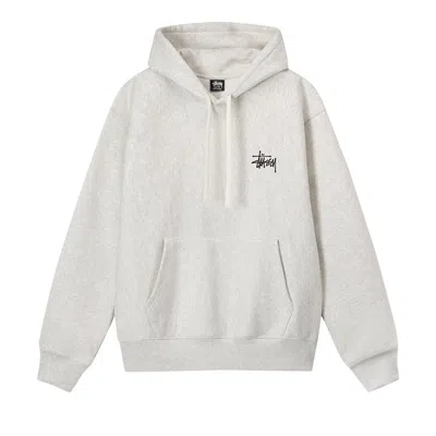 Pre-owned Stussy Basic Hoodie 'ash Heather' In Grey