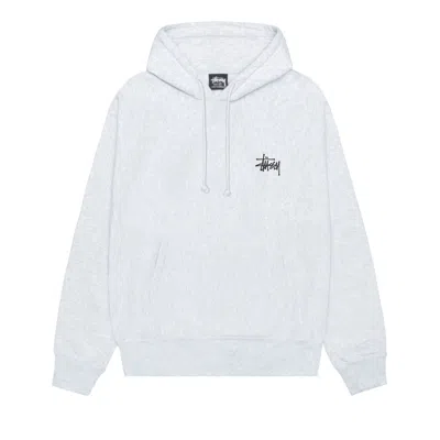 Pre-owned Stussy Basic Hoodie 'ash Heather' | Grey | Men's Size L