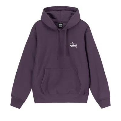 Pre-owned Stussy Basic Hoodie 'grape' In Purple
