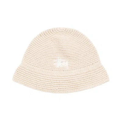 Pre-owned Stussy Basic Knit Bucket Hat 'oat' | Cream | Men's Size S/m