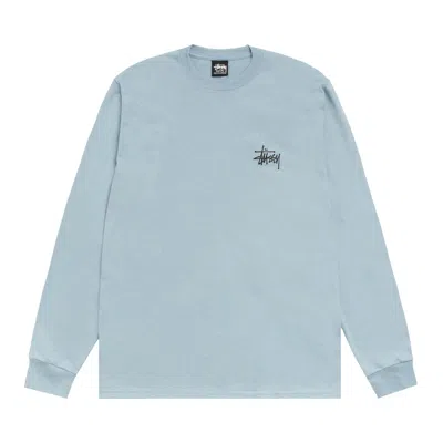 Pre-owned Stussy Basic Long-sleeve Tee 'slate' | Blue | Men's Size Xl