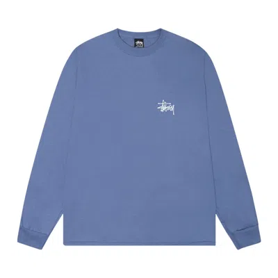 Pre-owned Stussy Basic Long-sleeve Tee 'storm' | Blue | Men's Size L