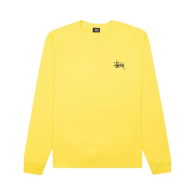 Pre-owned Stussy Basic Long-sleeve Tee 'lemon' | Yellow | Men's Size L