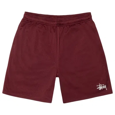 Pre-owned Stussy Basic Mesh Short 'dark Red' | Men's Size M
