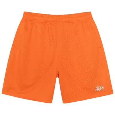 Pre-owned Stussy Basic Mesh Short 'orange' | Men's Size M