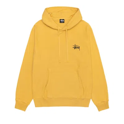 Pre-owned Stussy Basic Pigment Dyed Hoodie 'honey' In Yellow