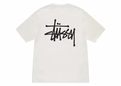 Pre-owned Stussy Basic Pigment Dyed T-shirt In Natural