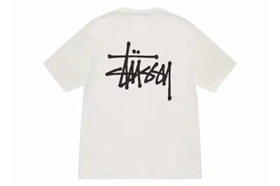 Pre-owned Stussy Basic Pigment Dyed T-shirt Natural